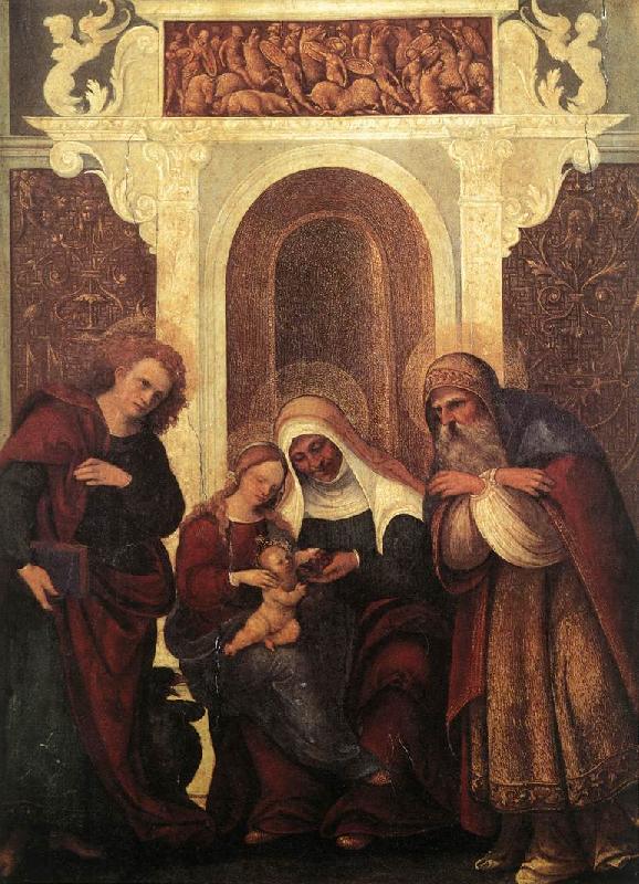 MAZZOLINO, Ludovico Madonna and Child with Saints gw oil painting image